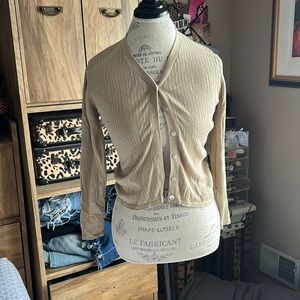 Darryn & Cole Tan Cardigan - Large
